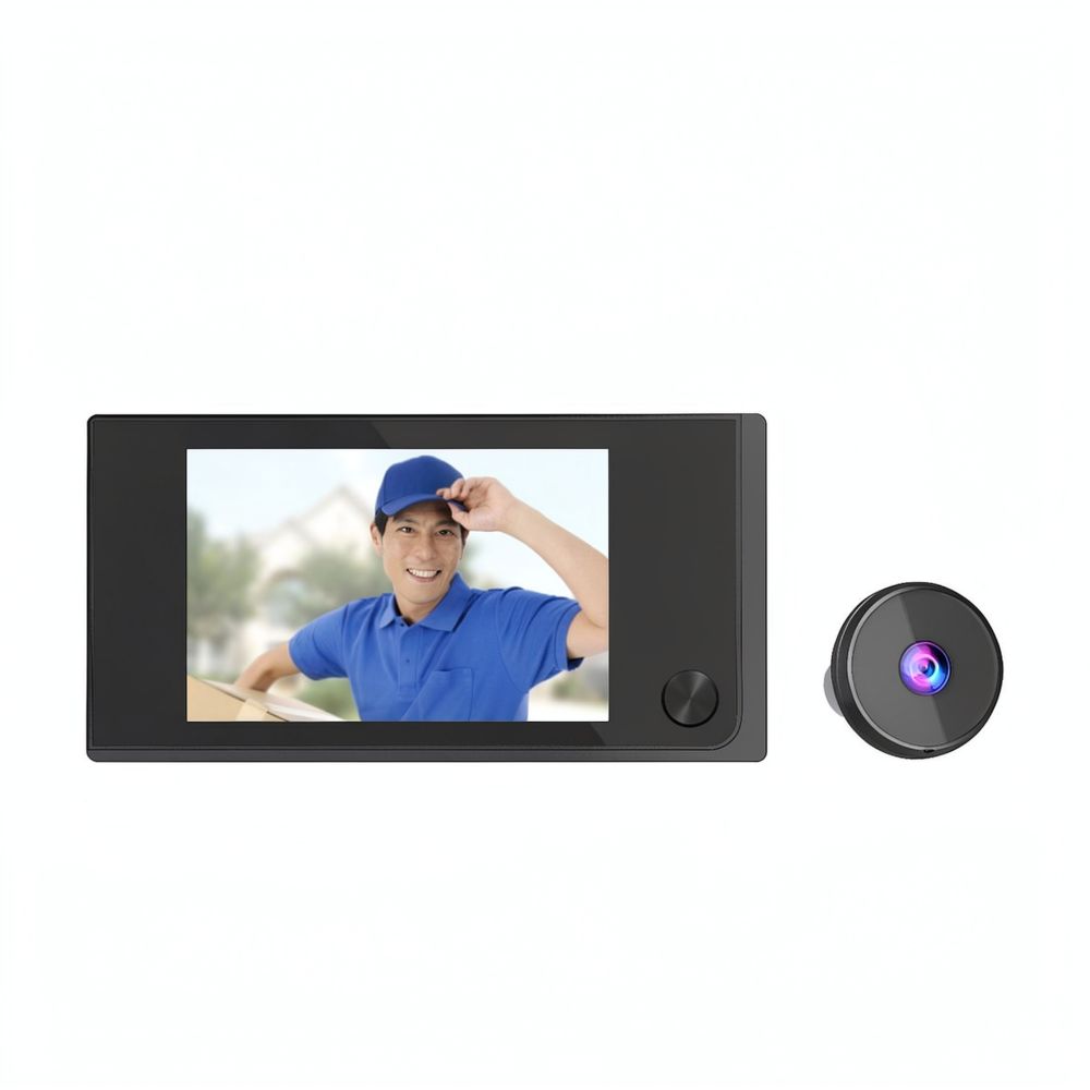 Home Security Front Door Camera - 3.5インチLCDデジタルドアビューワー、覗き穴カメラモニターシステム。Nooberone製の住宅用玄関監視機器。