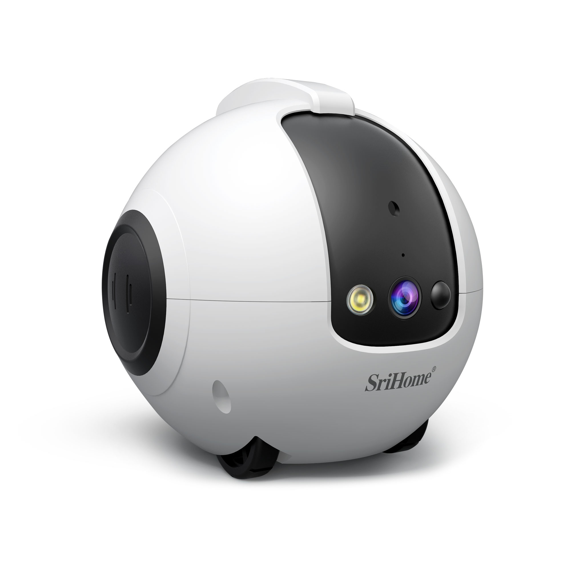 Home Security Robot - 4MP Srihomeアプリ対応モバイルガードロボットフルカラー無線PTZ IPドームカメラAI人型検知ホームセキュリティCCTVベビーモニター