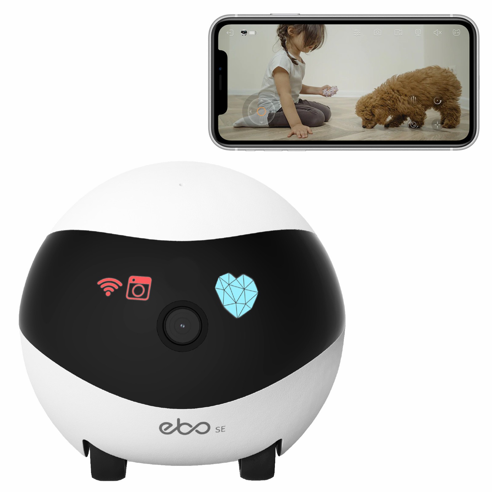 EBO SE スマートホームロボットコンパニオン セキュリテ - Home Security Robot のレビューと価格