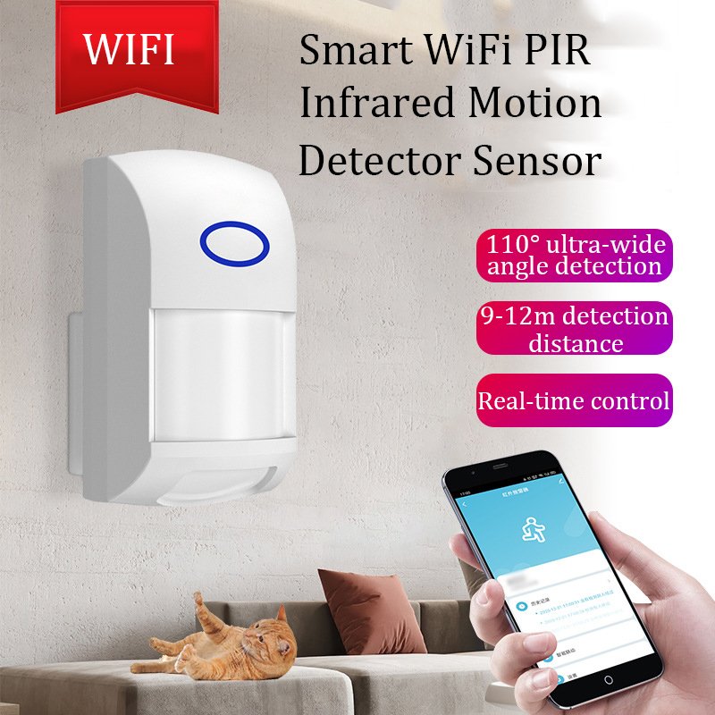 スマート Tuya PIR モーションセンサー WIFI 赤 - Sim Gsm Alarm のレビューと価格