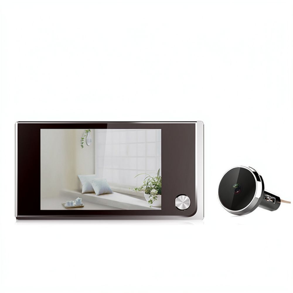 3.5インチLCDデジタルドアビューワー、覗き穴カメラモニタ - Home Security Front Door Camera のレビューと価格