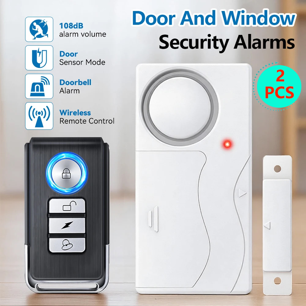 ワイヤレスドアアラーム。リモコン付き。防犯ドアおよび窓用セキ - Sim Gsm Alarm のレビューと価格